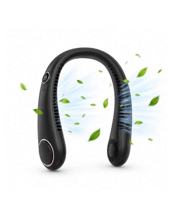 Ergonomik Boyun Vantilatörü USB Şarjlı 5 Kademeli Hız