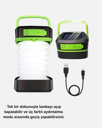 Sarjli Led Lamba Dokunmatik Kontrol 3 Kademeli İsik
