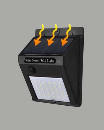 Güneş Enerjili Hareket Sensörlü LED Lamba 100 144 LED