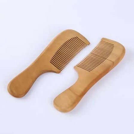Doğal Ahşap Saplı Tarak 20'Li Set 14 Cm