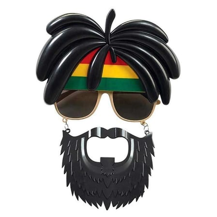Eğlenceli Rasta Peruklu Parti Gözlüğü 27x18 cm