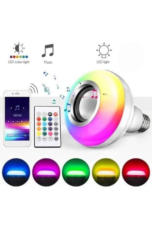 Akıllı Bluetooth Hoparlör Ampül Rgb Led Işık 3W