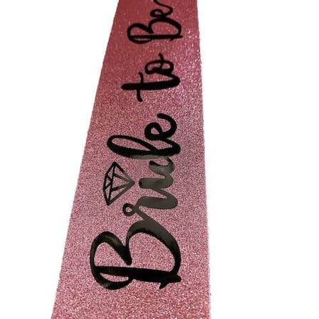 Şık Simli Kuşak Kemer 10 cm Genişlik ile Bride To Be
