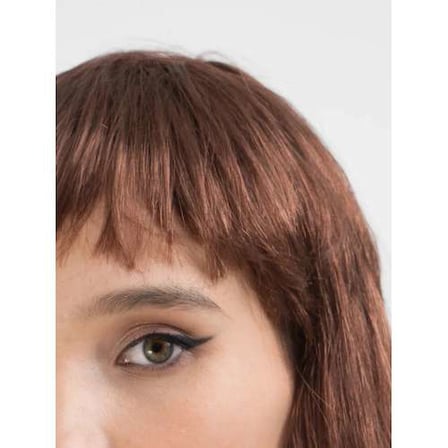 Uzun Kahverengi Parti Peruğu 60 cm Düz Model