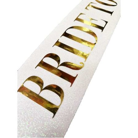 Şık Bride To Be Yazılı Kuşak Kemer 10 cm Genişlik