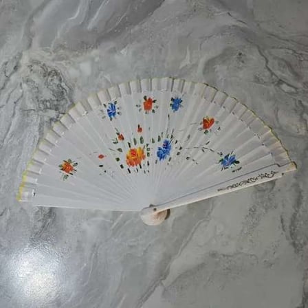 Renkli Çift Taraflı Bambu Yelpaze 12'li Set