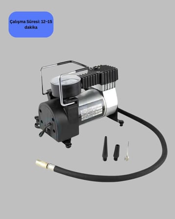 Hızlı Şişirme Oto Lastik Hava Kompresörü 12V 140 PSI