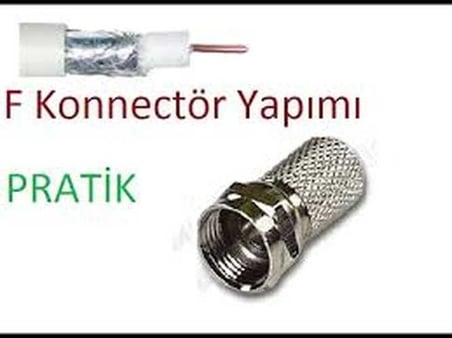 Uydu Konnektör Seti 50 Parça RG-6-F