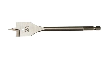 Yaprak Tip Ahşap Matkap Ucu 24x405mm - Hex Saplı