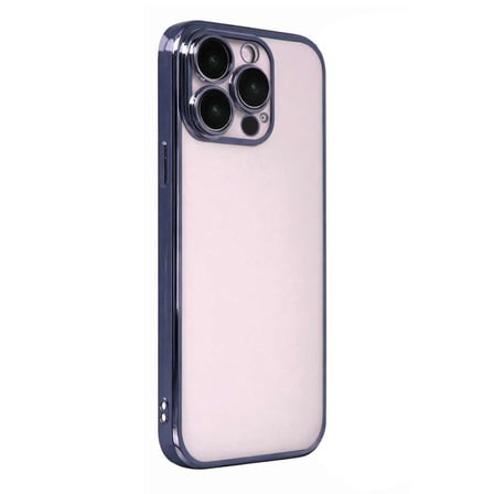 İphone 15 Pro Max Razer Lensli Silikon - Lacivert