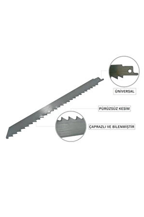 Tilki Kuyruğu Testere Bıçağı Paslanmaz Kemik Kesme 30 Cm 300 Mm