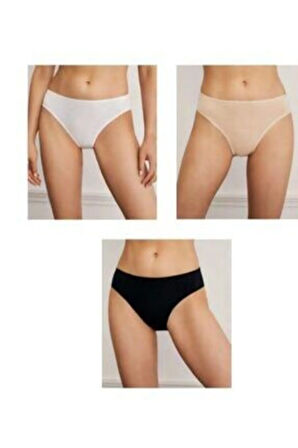 Kadın Yüksek Bel Slip  Karışık 3'lü