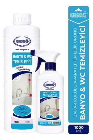 ERSAĞ Aparatlı Bahar Kokulu Banyo WC Temizleyici 1000 ML