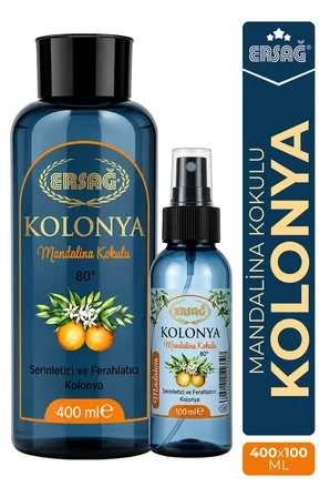 ERSAĞ Aparatlı Mandalina Kokulu Kolonya 400 ML x 100 ML