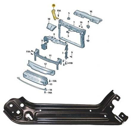 5E3805932A FAR ALT SAC BRAKETI R OCTAVIA 2021>> İTHAL