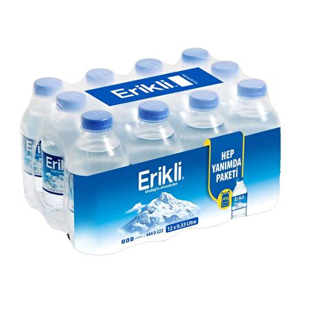 Erikli Doğal Kaynak Suyu 330 Ml X 12 Adet 