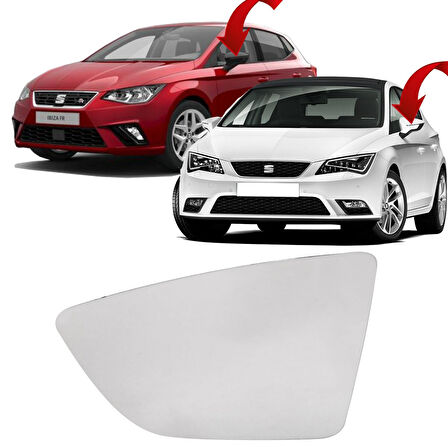 5F0857521A SEAT LEON IBIZA 12 - AYNA CAMI ISITMALI ASFERIK SOL A KALİTE TAYVAN