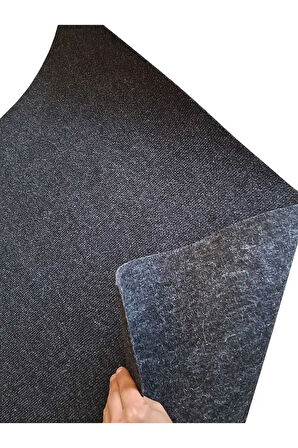 RENGİ ANTRASİT HALIFLEKS 100 X 50 CM UCUZ RİP HALIFLEKX FUAR HALISI RİP HALI