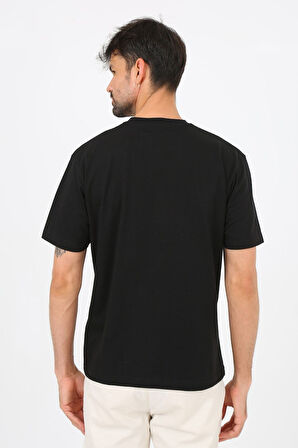 2708 YENİ SEZON SIFIR YAKA KISA KOLLU BASKI DETAYLI SPECIAL COLLECTION T-SHIRT