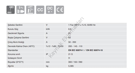 Gedik Arc 200 PRO İnverter Kaynak Makinası