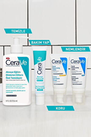 CeraVe Yağlı Ve Düzensiz Cilter Için Yüz Temizleme Jeli 236 Ml