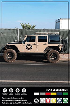 BLACKSTAR OFFROAD STICKER 10 x 10 cm