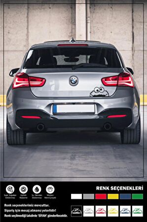 KURABİYE CANAVARI BAGAJ STICKER 20 x 10 cm