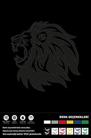 KÜKREYEN ASLAN STICKER 20 x 20 cm
