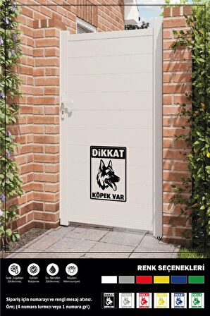 DİKKAT KÖPEK VAR STICKER 27 x 19 cm