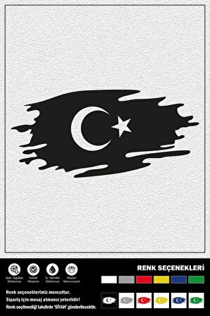 BAYRAK STICKER 15 x 7 cm