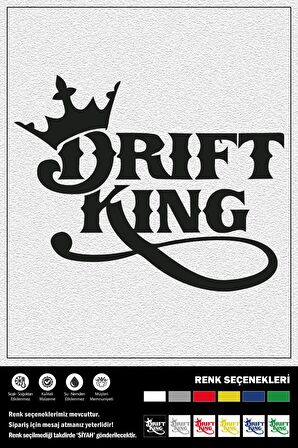 DRIFT KING STICKER 35 x 30 cm