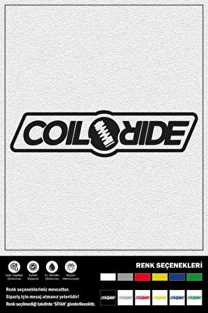 COIL RIDE STICKER 30 x 7 cm