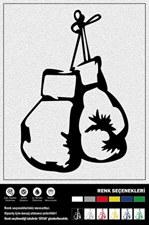 BOKS ELDİVENİ STICKER 30 x 20 cm