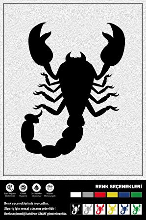 SCORPION UP STICKER 15 x 20 cm