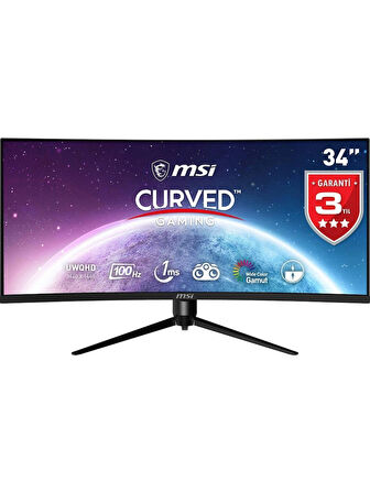 MSI MAG342CQPV 34" 1ms UWQHD Curved Oyuncu Monitörü