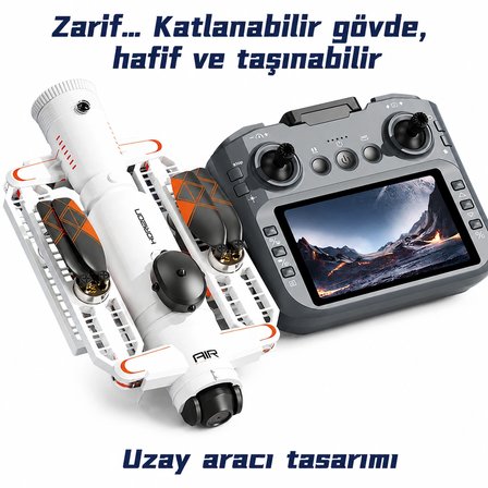 GPS Kameralı Drone 4K HD Katlanabilir FPV Uzaktan Kumandalı Profesyonel Drone