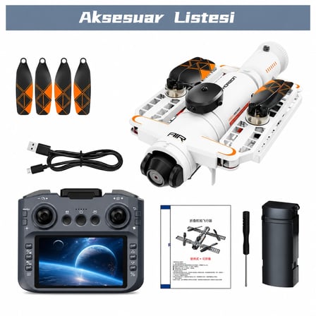 GPS Kameralı Drone 4K HD Katlanabilir FPV Uzaktan Kumandalı Profesyonel Drone