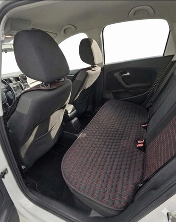 Lüks Kapitone Desenli Antislip Terletmez Araba Koltuk Koruyucu Üçlü Minder Seti -  (2 Ön ve 1 Arka Set)