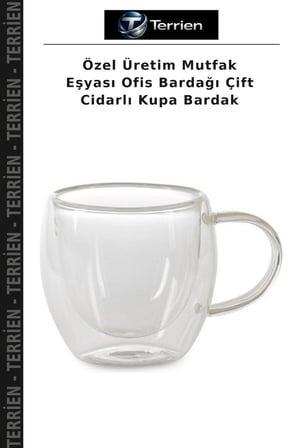 Özel Üretim Mutfak Eşyası Ofis Bardağı Çift Cidarlı Kupa Bardak