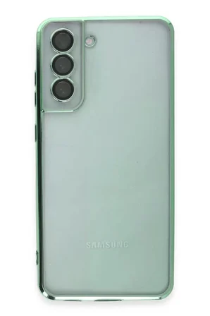 Samsung Galaxy S21 FE Kılıf Razer Lensli Silikon - Yeşil