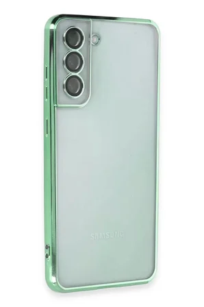 Samsung Galaxy S21 FE Kılıf Razer Lensli Silikon - Yeşil