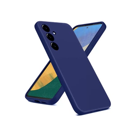 Samsung Uyumlu Galaxy A36 Kılıf Nano içi Kadife Silikon - Lacivert