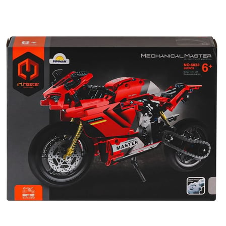 6833 IMM Mekanik Master Blokları Motosiklet Kırmızı 557 Parça