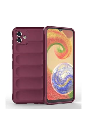 Samsung Uyumlu Galaxy A04E Kılıf Optimum Silikon - Bordo