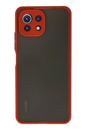 Xiaomi Mİ 11 Lite Kılıf Montreal Silikon Kapak - Kırmızı