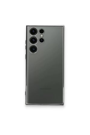 Samsung Uyumlu Galaxy S23 Ultra Kılıf Razer Lensli Silikon - Gümüş