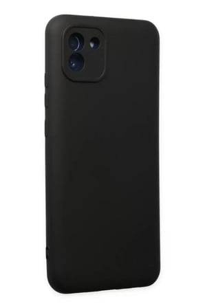 Samsung Uyumlu Galaxy A03 Kılıf Nano içi Kadife Silikon - Siyah