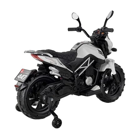 447 Motocross Akülü Motosiklet Beyaz