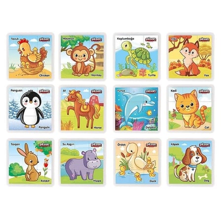 03 355 Anımal Serıes Puzzle Set (adet Fiyatıdır)