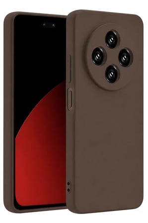 Xiaomi Redmi 14C Kılıf First Silikon - Kahverengi